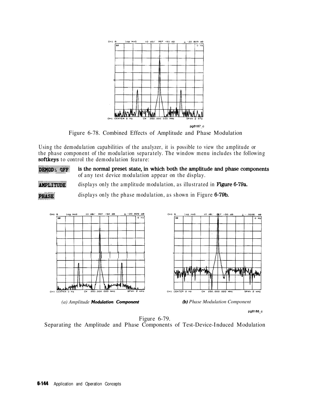 HP 8753E manual Combined Effects of Amplitude and Phase Modulation, ~~~~~~ 