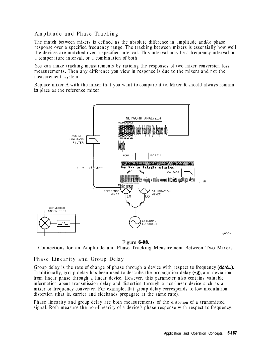 HP 8753E manual Amplitude and Phase Tracking, Phase Linearity and Group Delay 