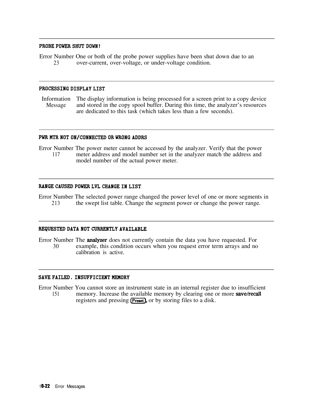 HP 8753E manual Probepowershut Down 