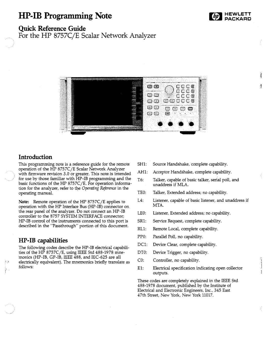 HP 8757c manual 