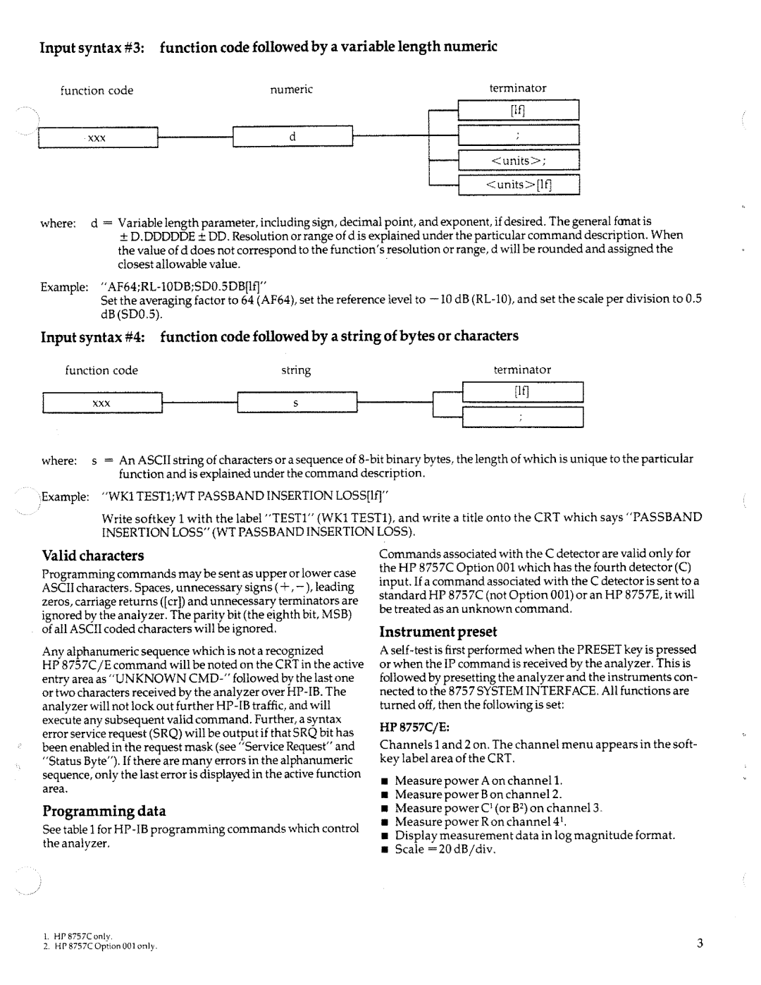 HP 8757c manual 