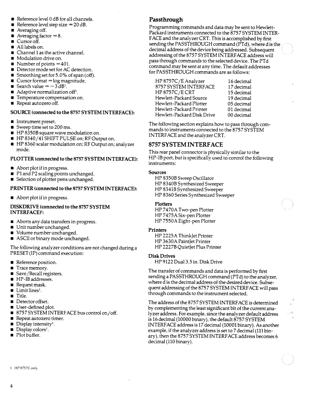 HP 8757c manual 