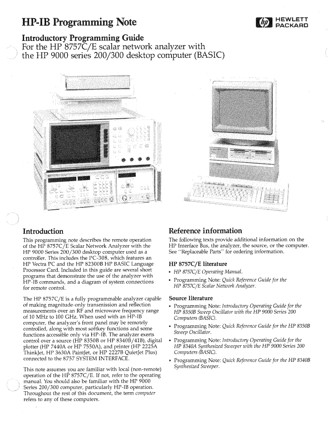 HP 8757c manual 