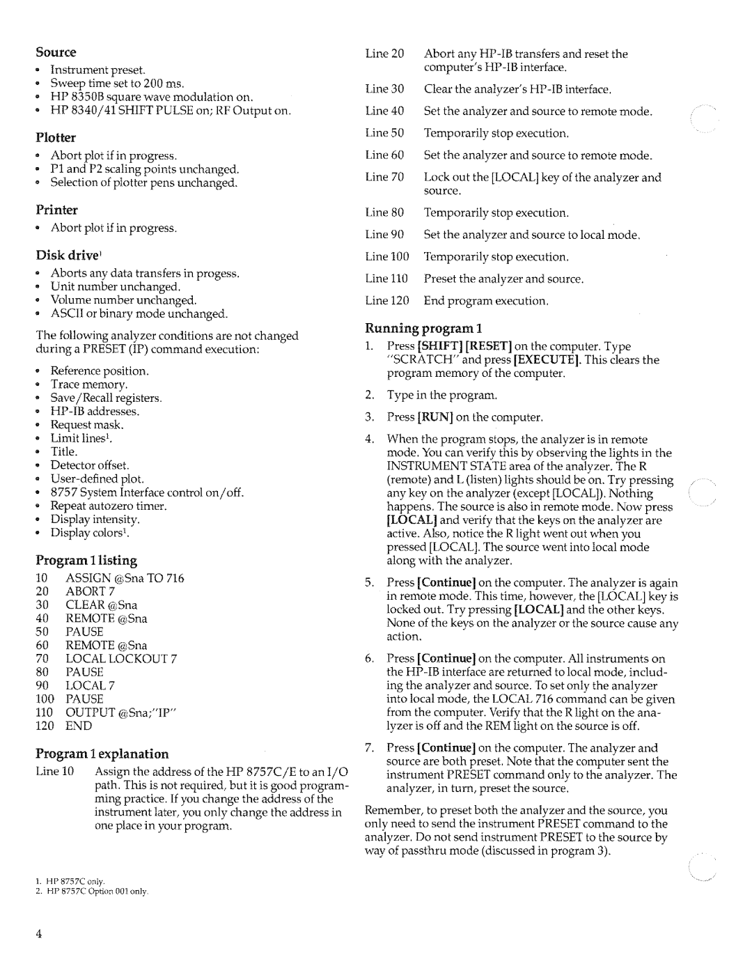 HP 8757c manual 