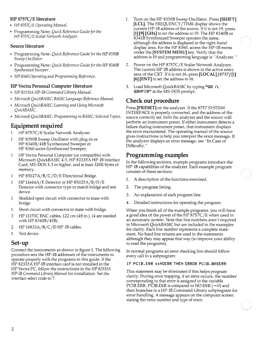 HP 8757c manual 