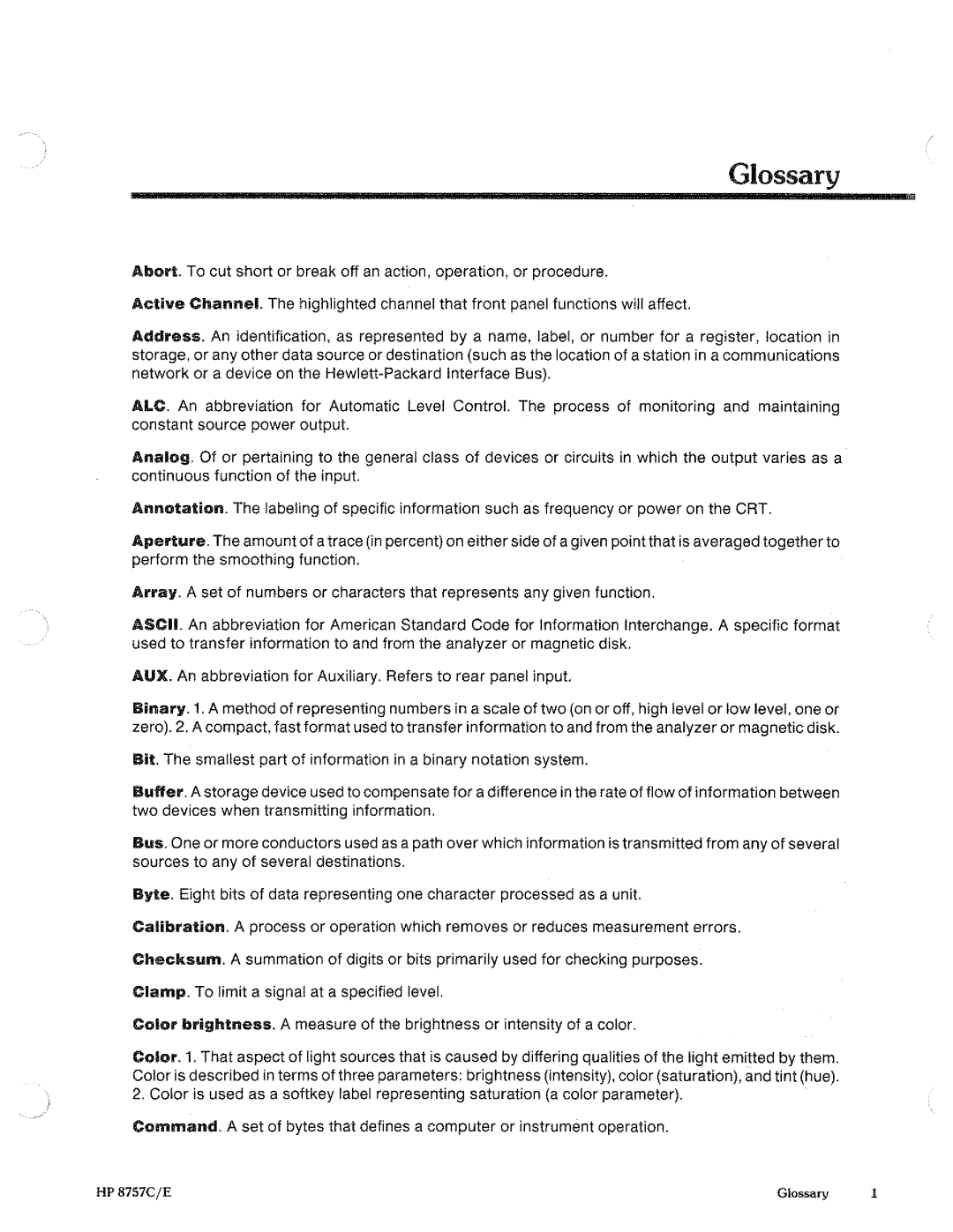 HP 8757c manual 