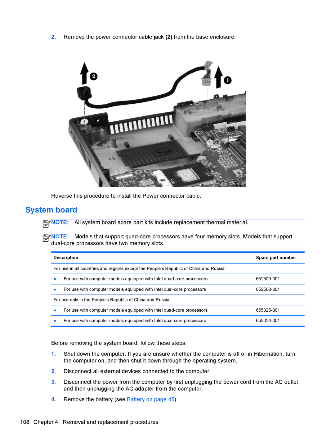 HP 8760w H3F93US 17.3' H3F93US#ABA, 8760w H3F93US 17.3' 8760W manual System board, Description 