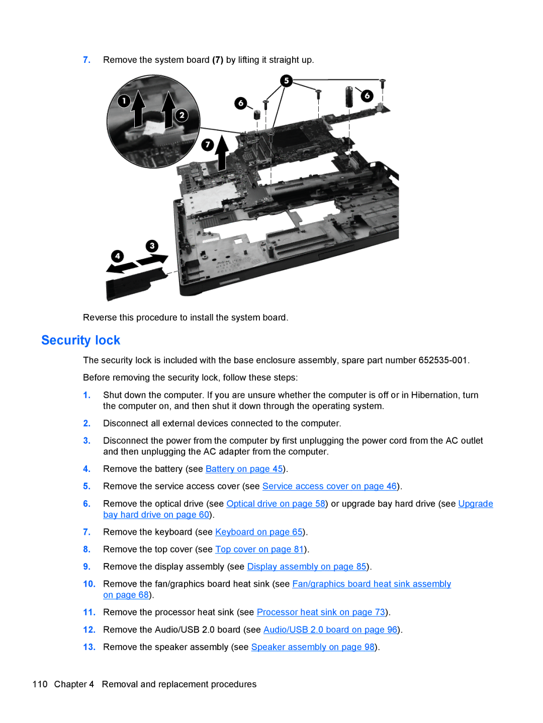 HP 8760w H3F93US 17.3' H3F93US#ABA, 8760w H3F93US 17.3' 8760W manual Security lock 