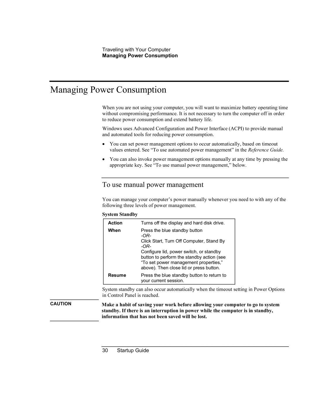 HP 8760w SQ575UP#ABA Managing Power Consumption, To use manual power management 