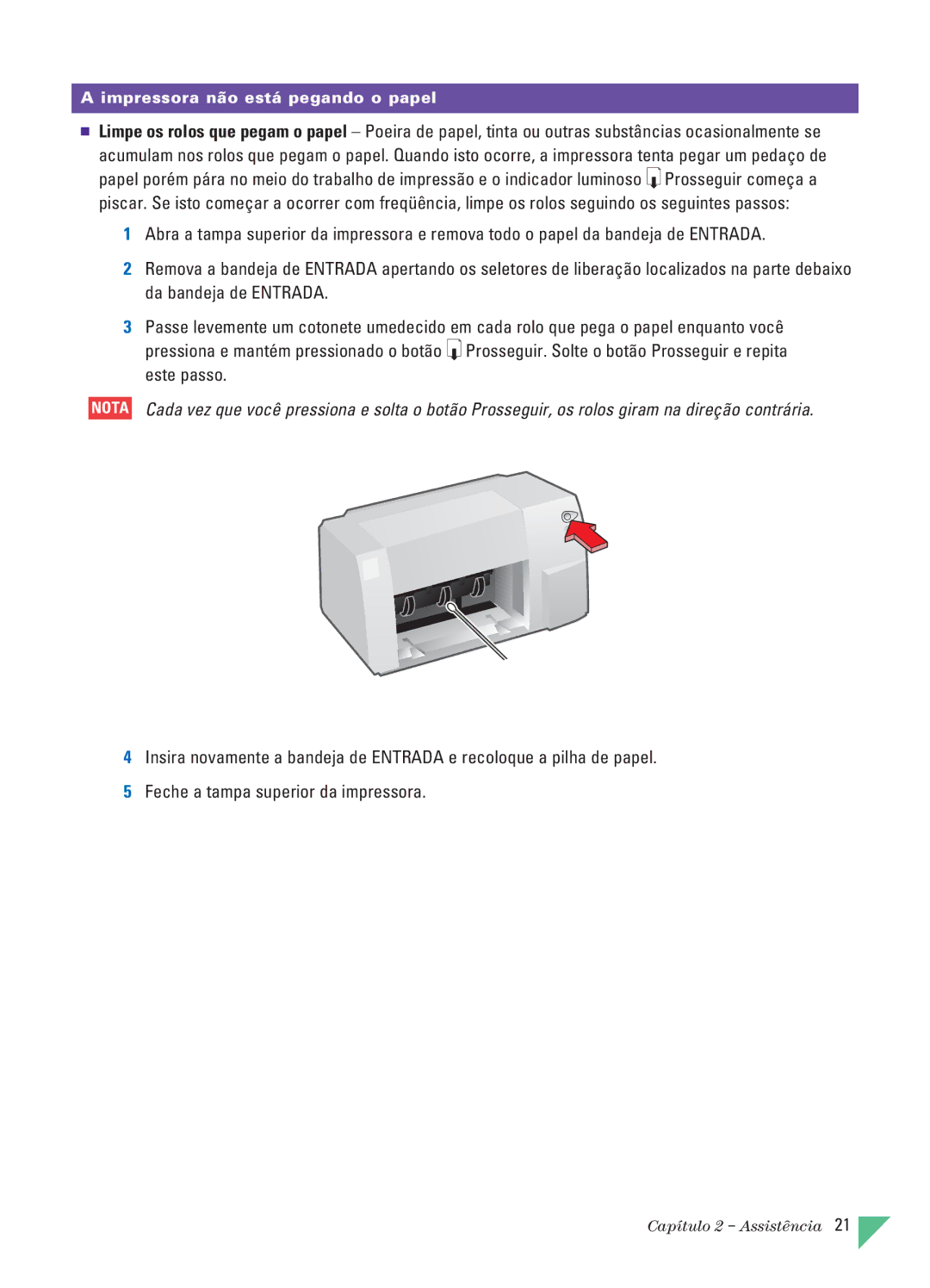 HP 890C manual Este passo 