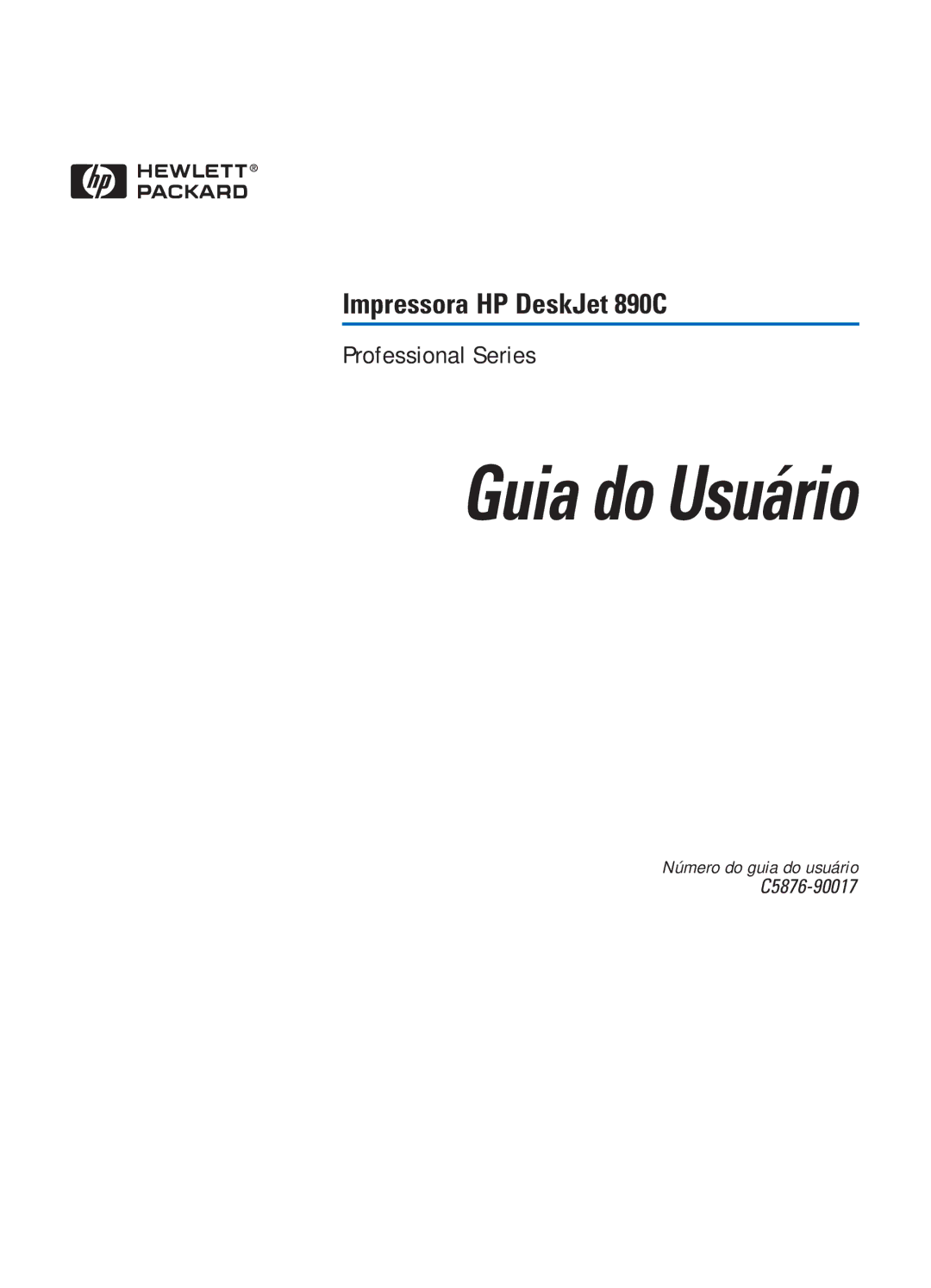 HP 890C manual Guia do Usuário 