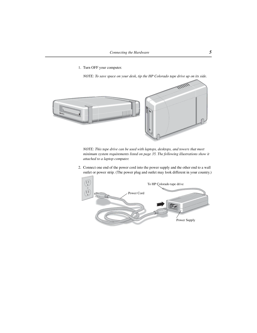 HP 5GB, 8GB manual Connecting the Hardware, Turn OFF your computer 