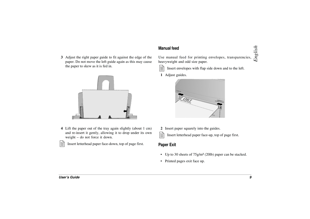 HP 8p/8w manual Manual feed, Paper Exit 