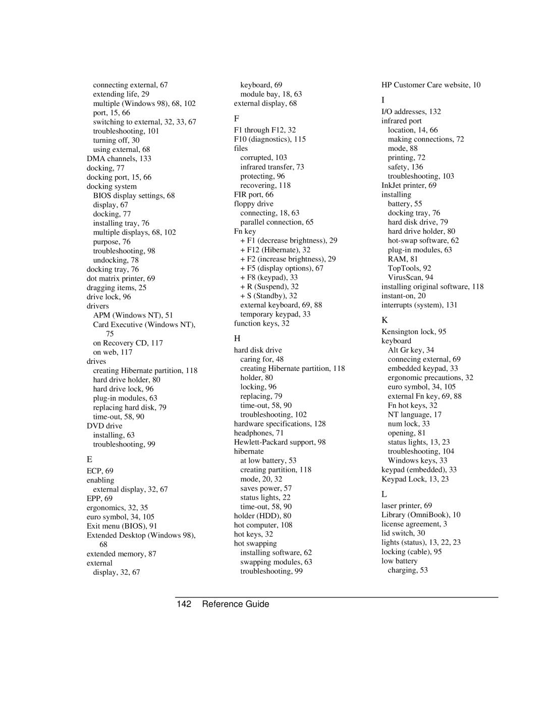 HP 900 manual Reference Guide 