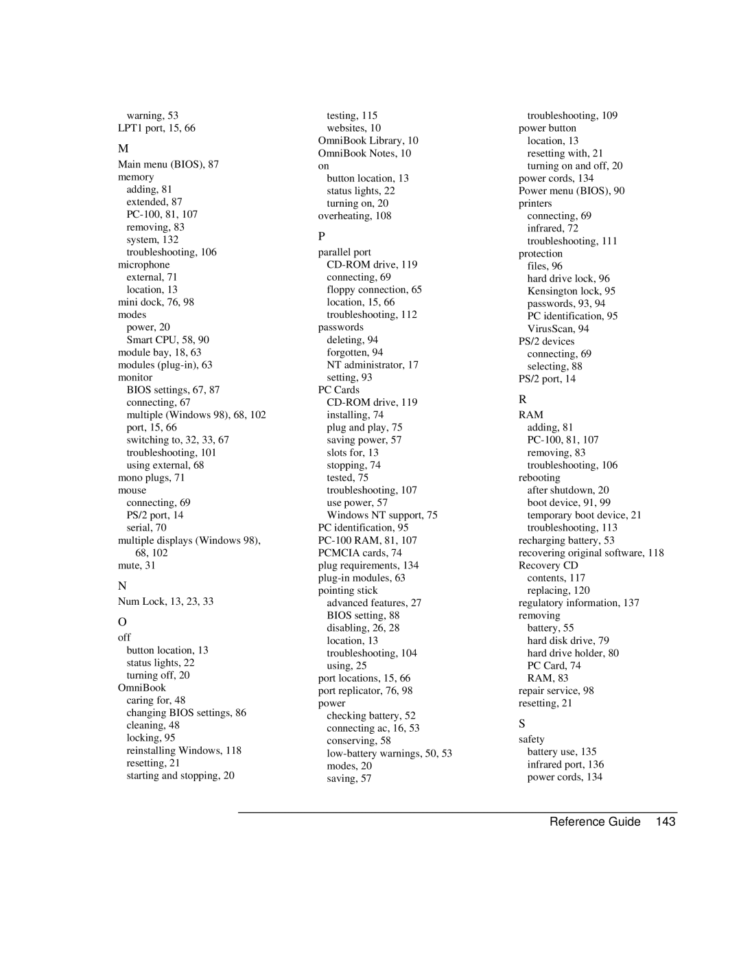 HP 900 manual Reference Guide 