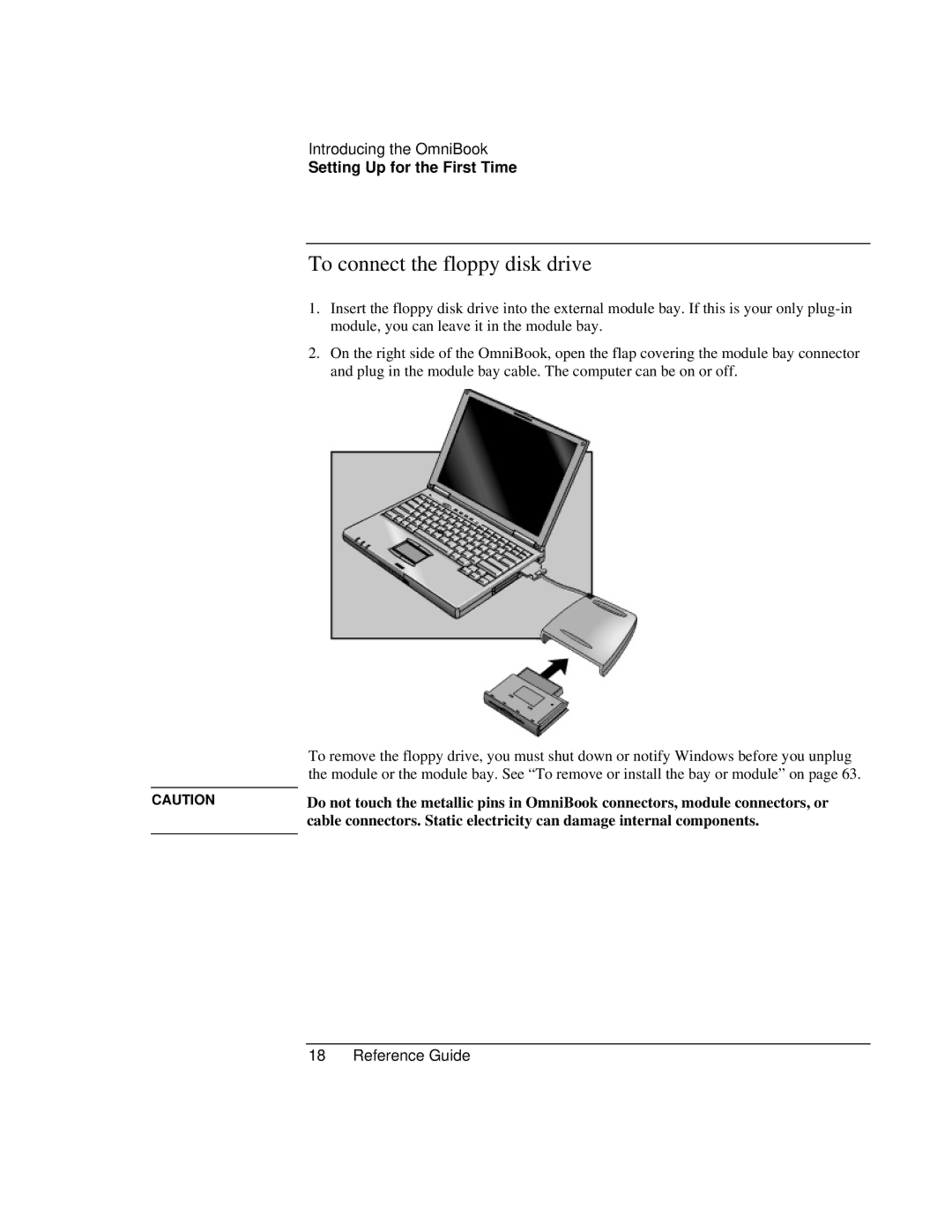 HP 900 manual To connect the floppy disk drive 