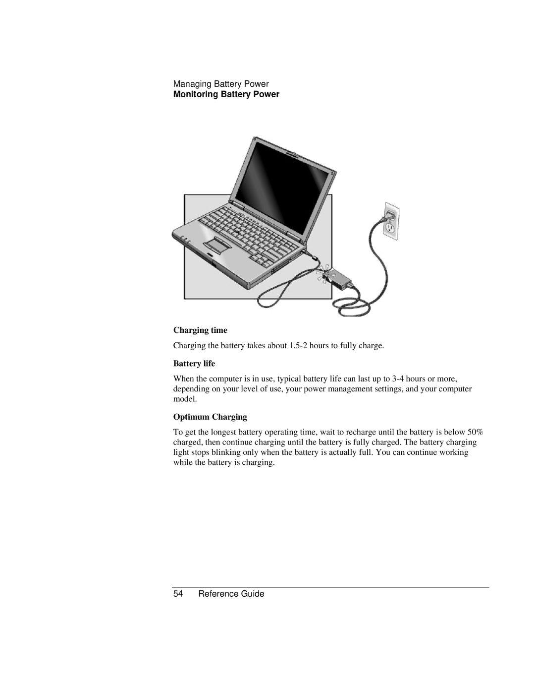 HP 900 manual Charging time, Battery life, Optimum Charging 