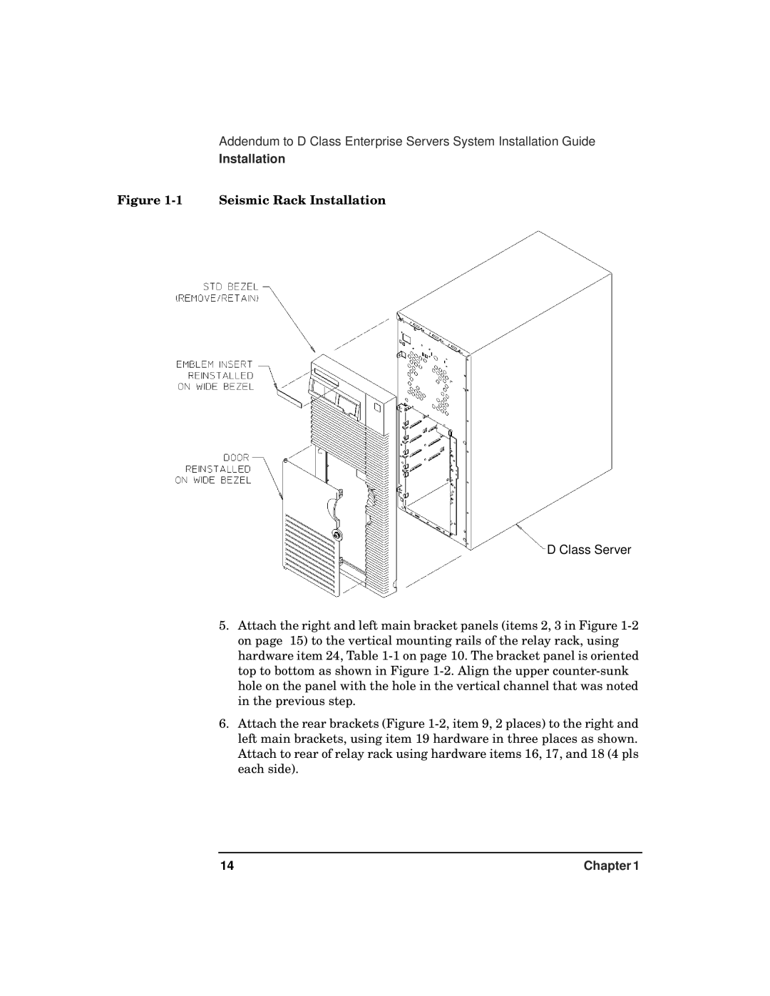 HP 9000 800t s Z7634-96002 manual Seismic Rack Installation 