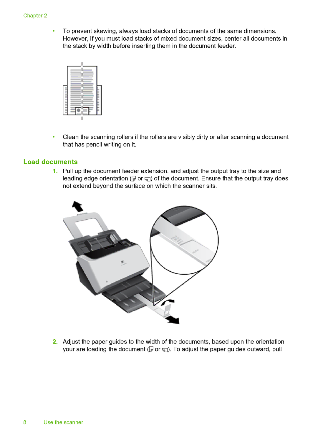 HP 9000 Sheet-feed manual Load documents 