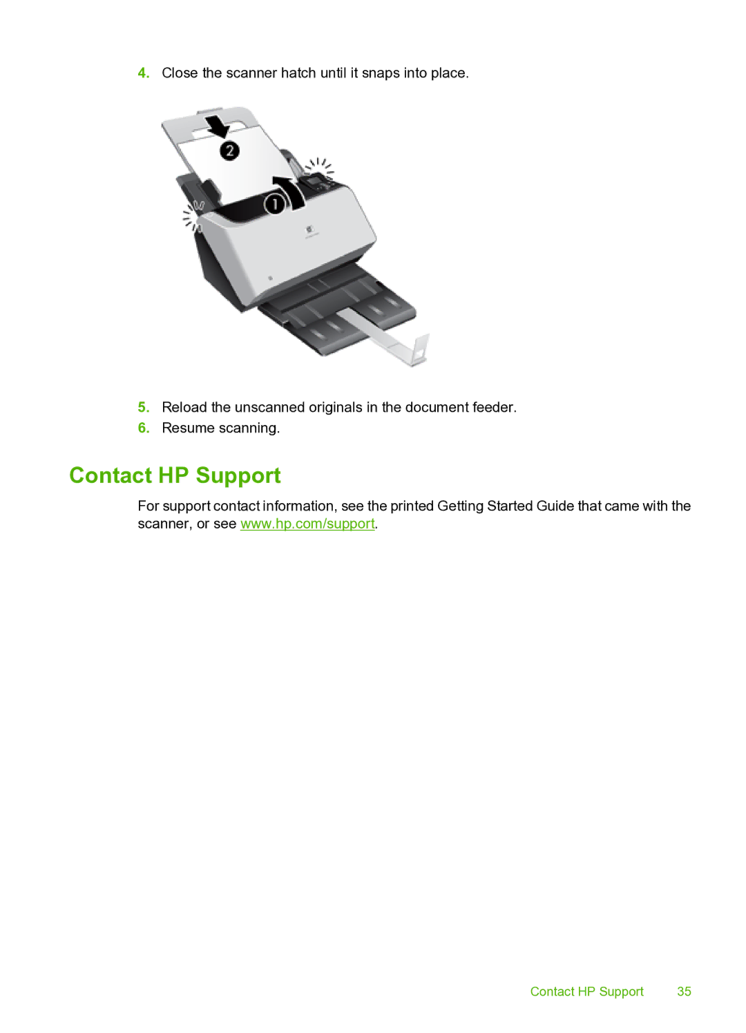 HP 9000 Sheet-feed manual Contact HP Support 