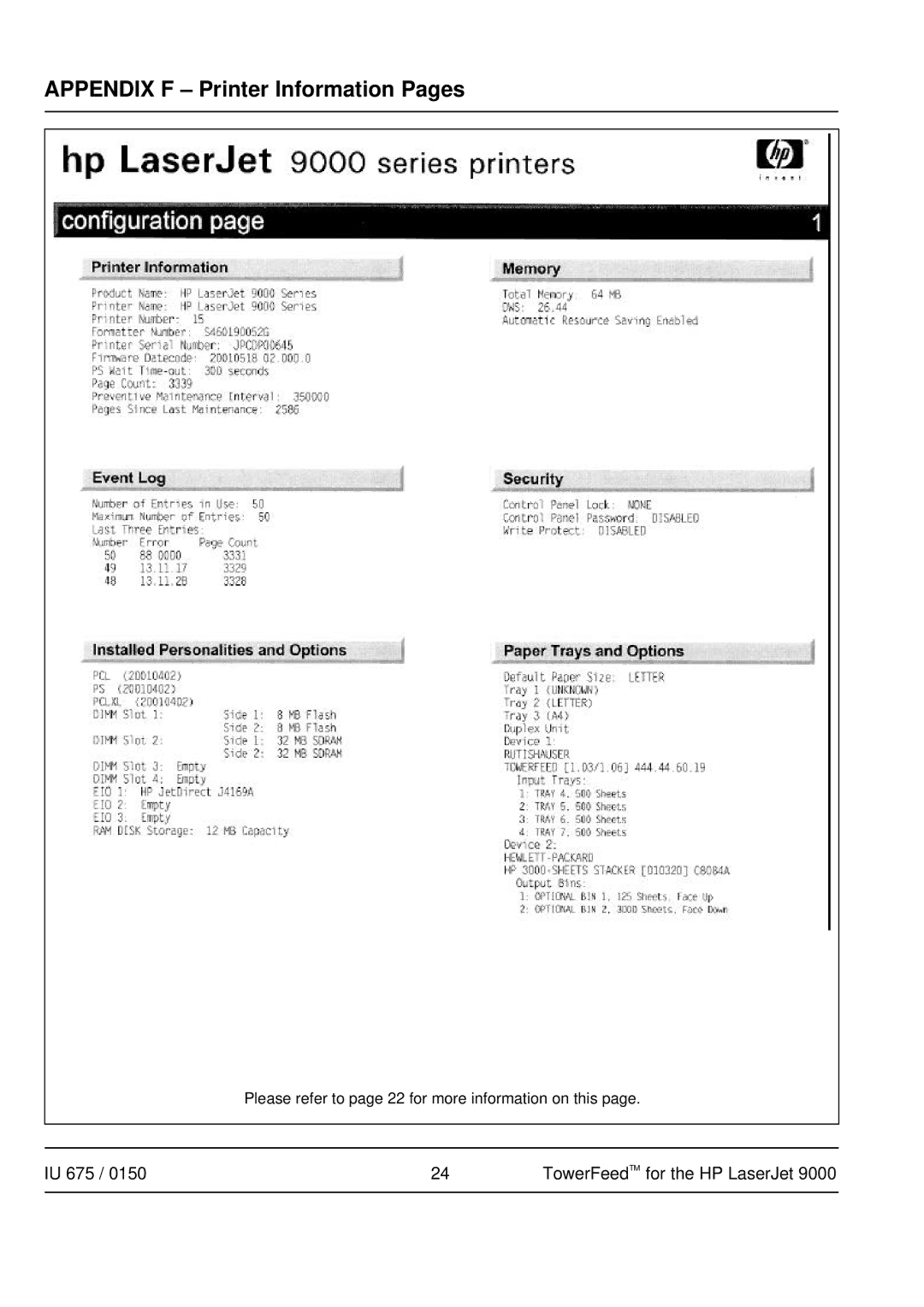 HP 9000 manual Please refer to page 22 for more information on this 