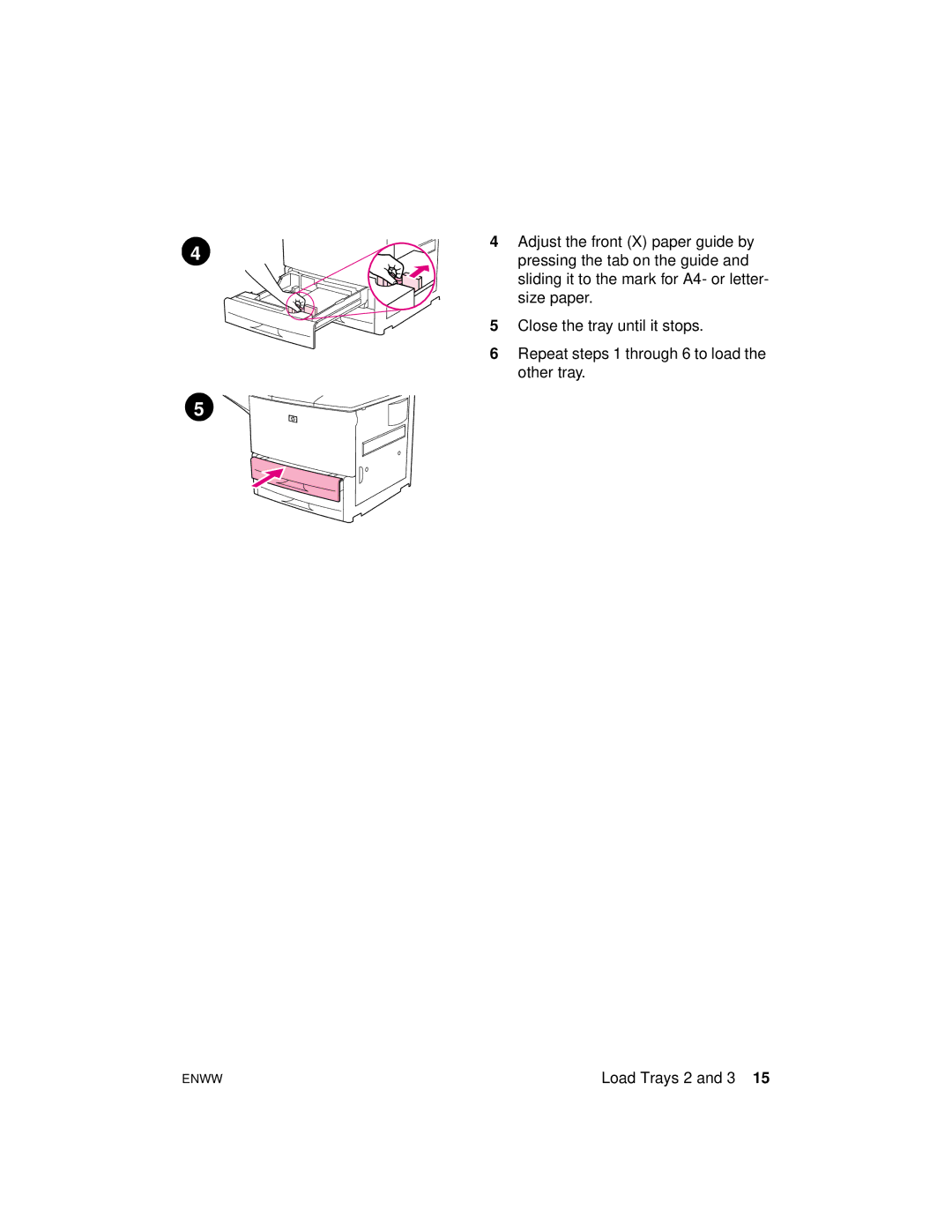 HP 9000hns, 9000dn, 9000n manual Load Trays 2 and 3 