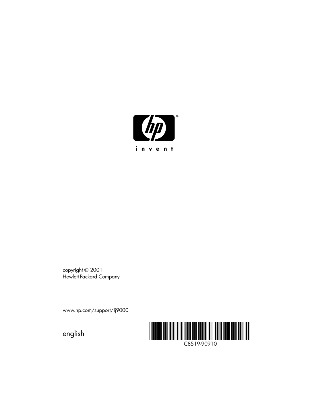 HP 9000hns, 9000dn, 9000n manual C8519-90910 