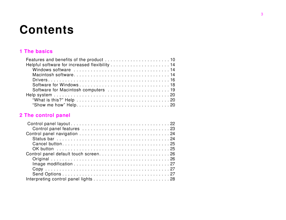 HP 9000Lmfp manual Contents 