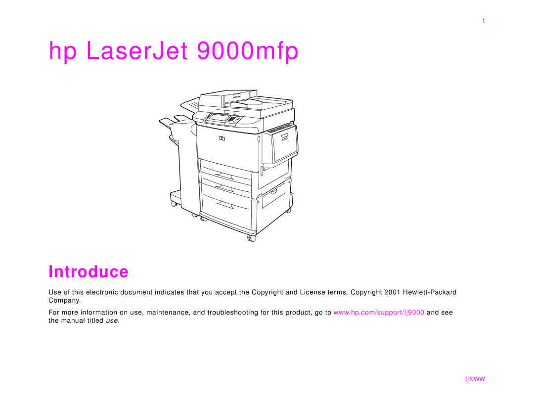 HP 9000MFC manual Hp LaserJet 9000mfp 