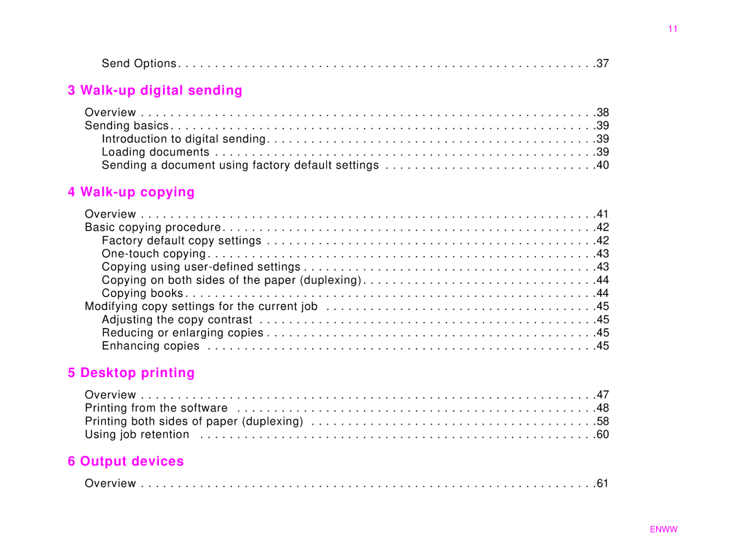 HP 9000MFC manual Walk-up digital sending 