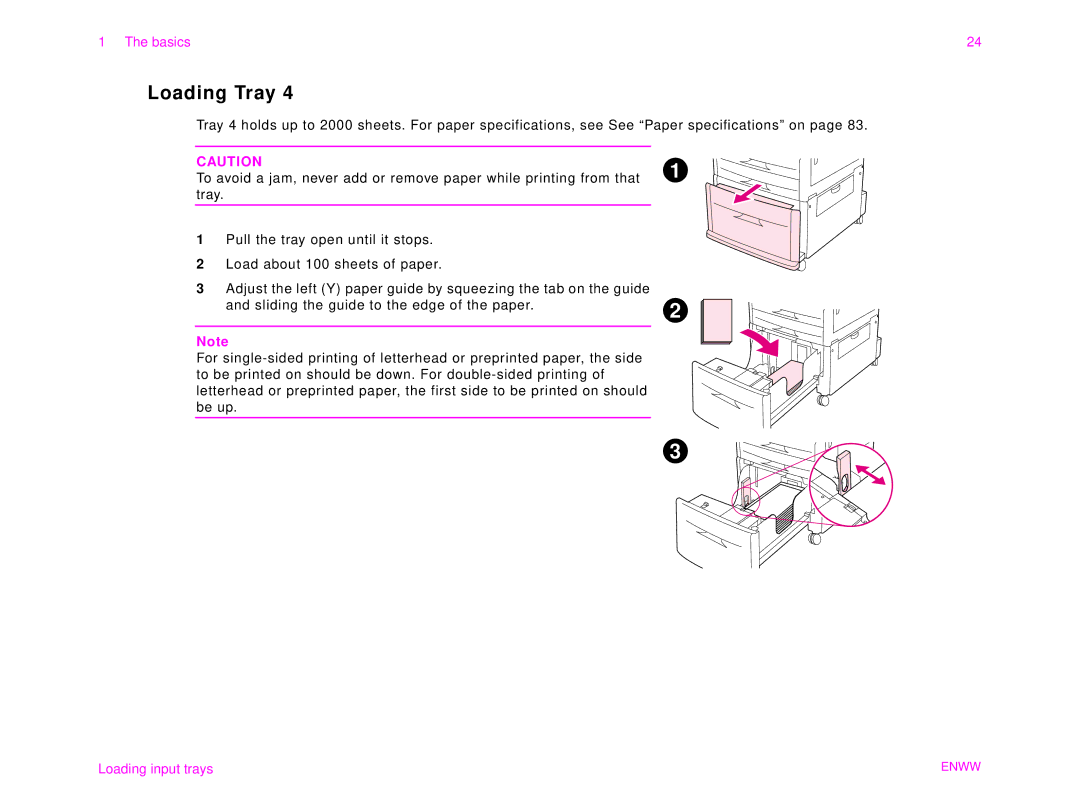 HP 9000MFC manual Loading Tray 