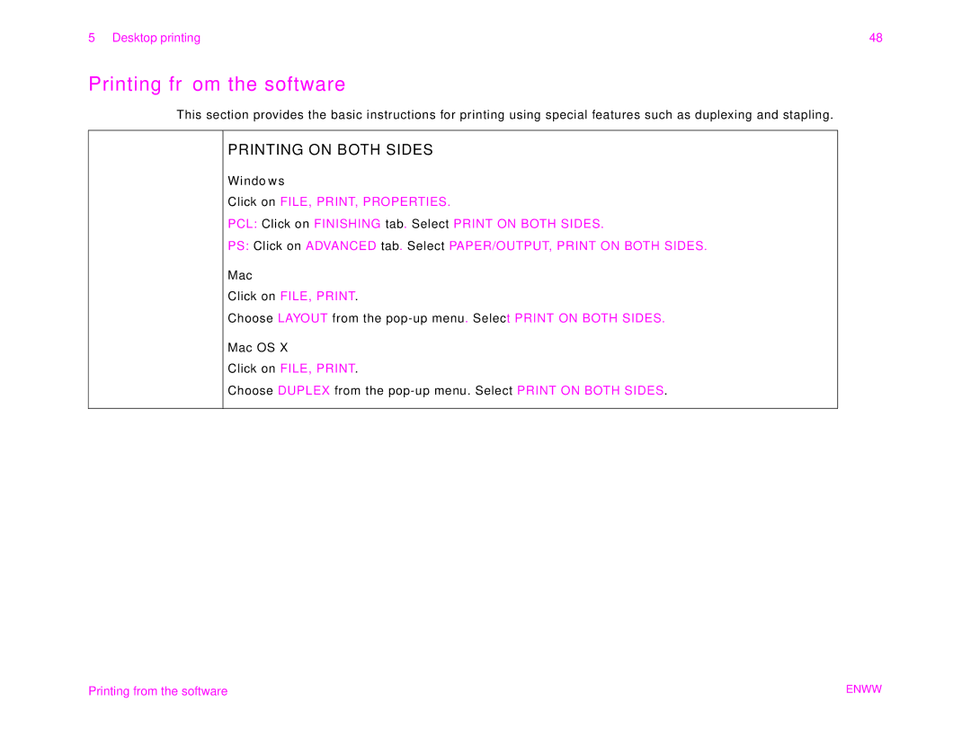 HP 9000MFC manual Printing from the software, Click on FILE, Print 