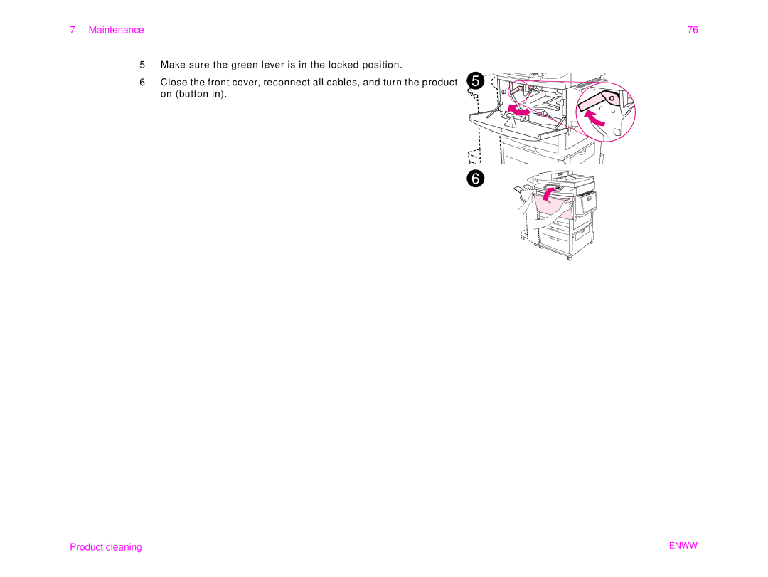 HP 9000MFC manual Maintenance 