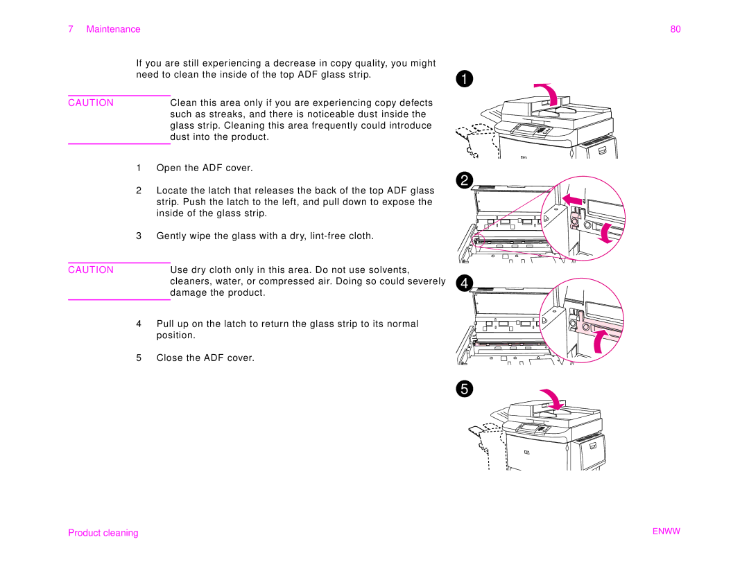 HP 9000MFC manual Maintenance 