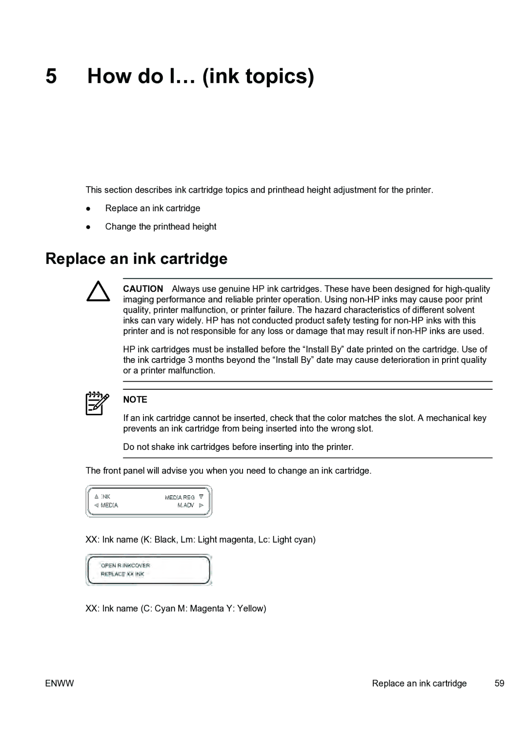 HP 9000s manual How do I… ink topics, Replace an ink cartridge 