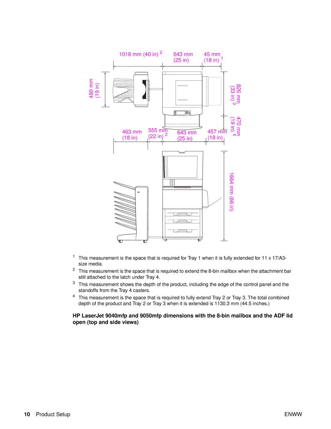 HP 9040MFP, 9050MFP manual Product Setup 