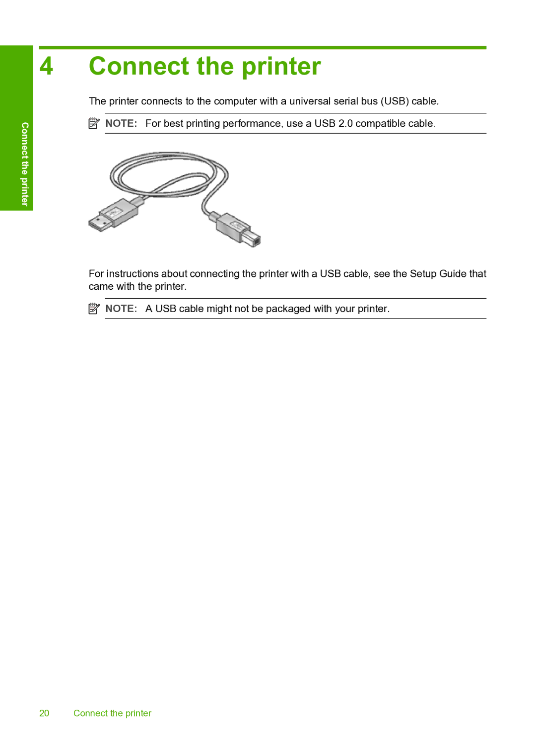 HP 910 manual Connect the printer 