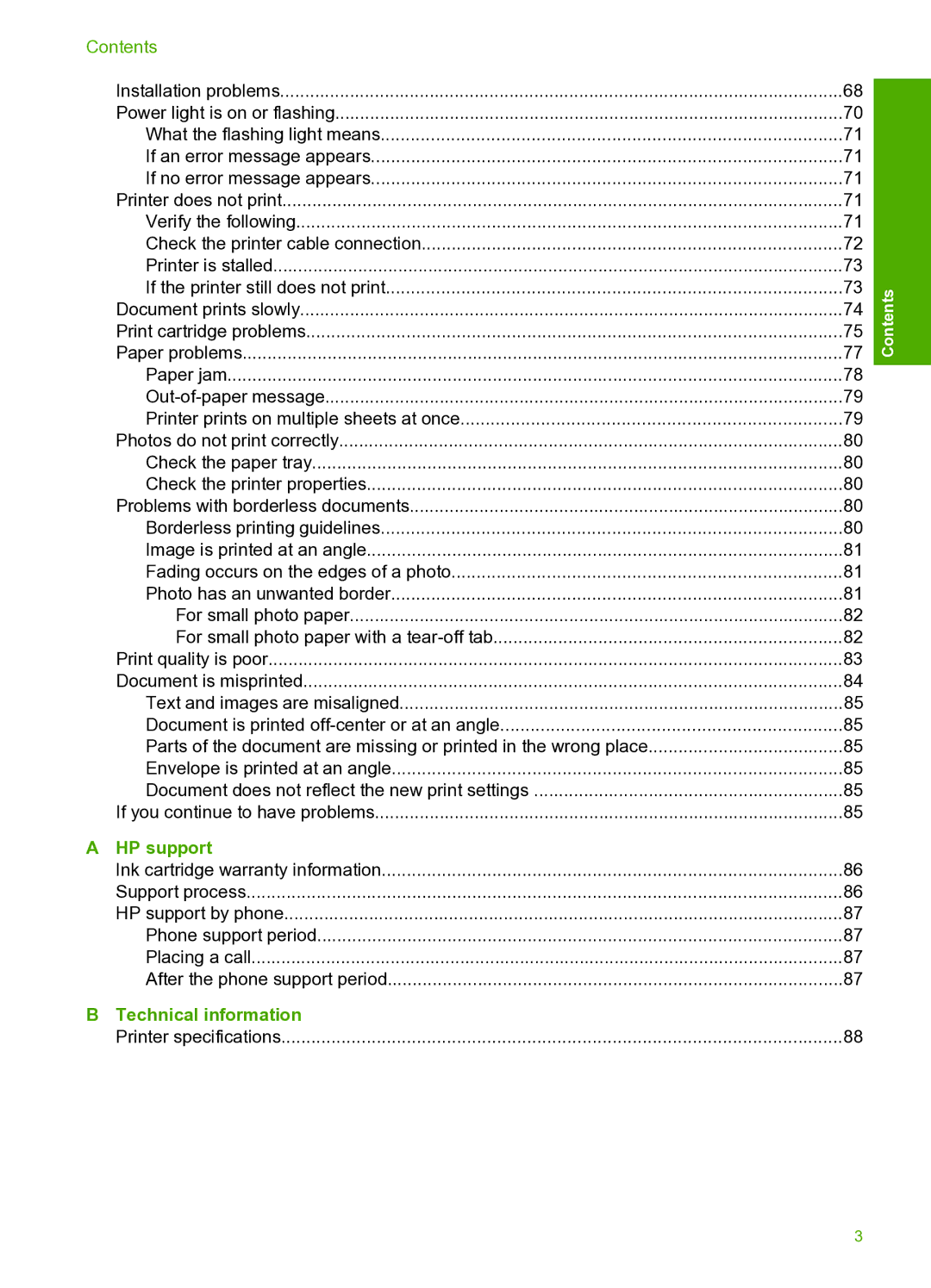 HP 910 manual HP support, Technical information 