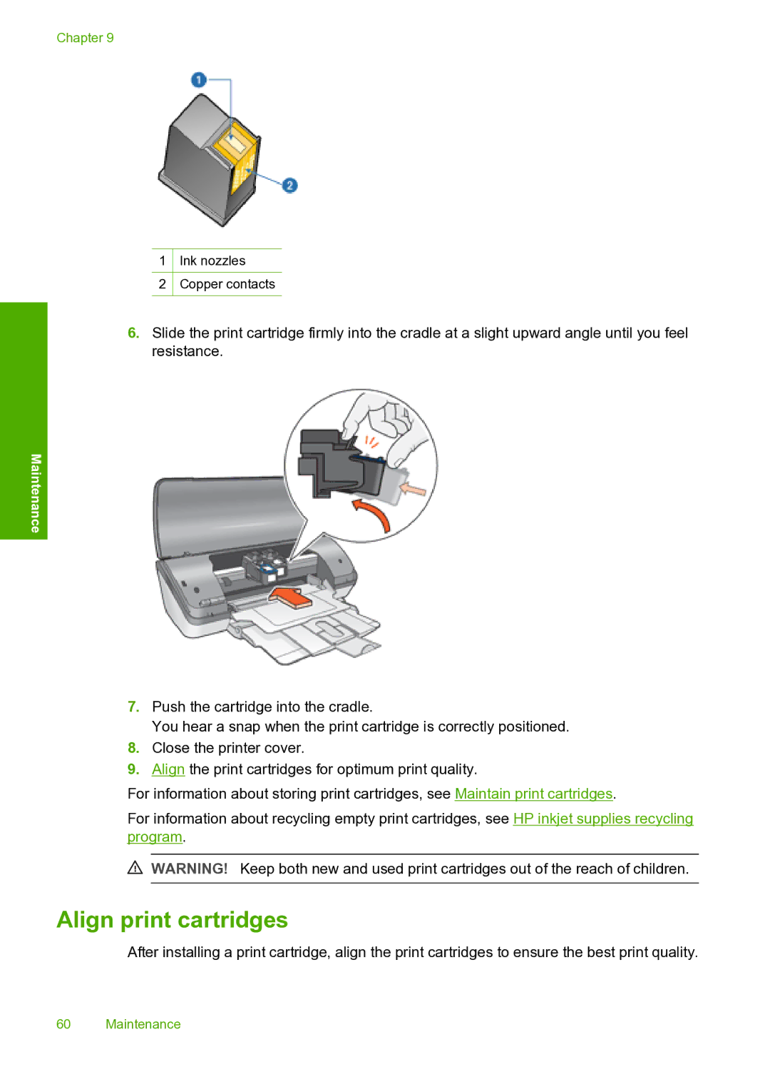 HP 910 manual Align print cartridges 