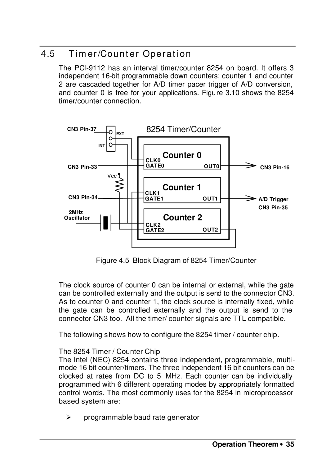 HP 9112 manual Timer/Counter Operation 