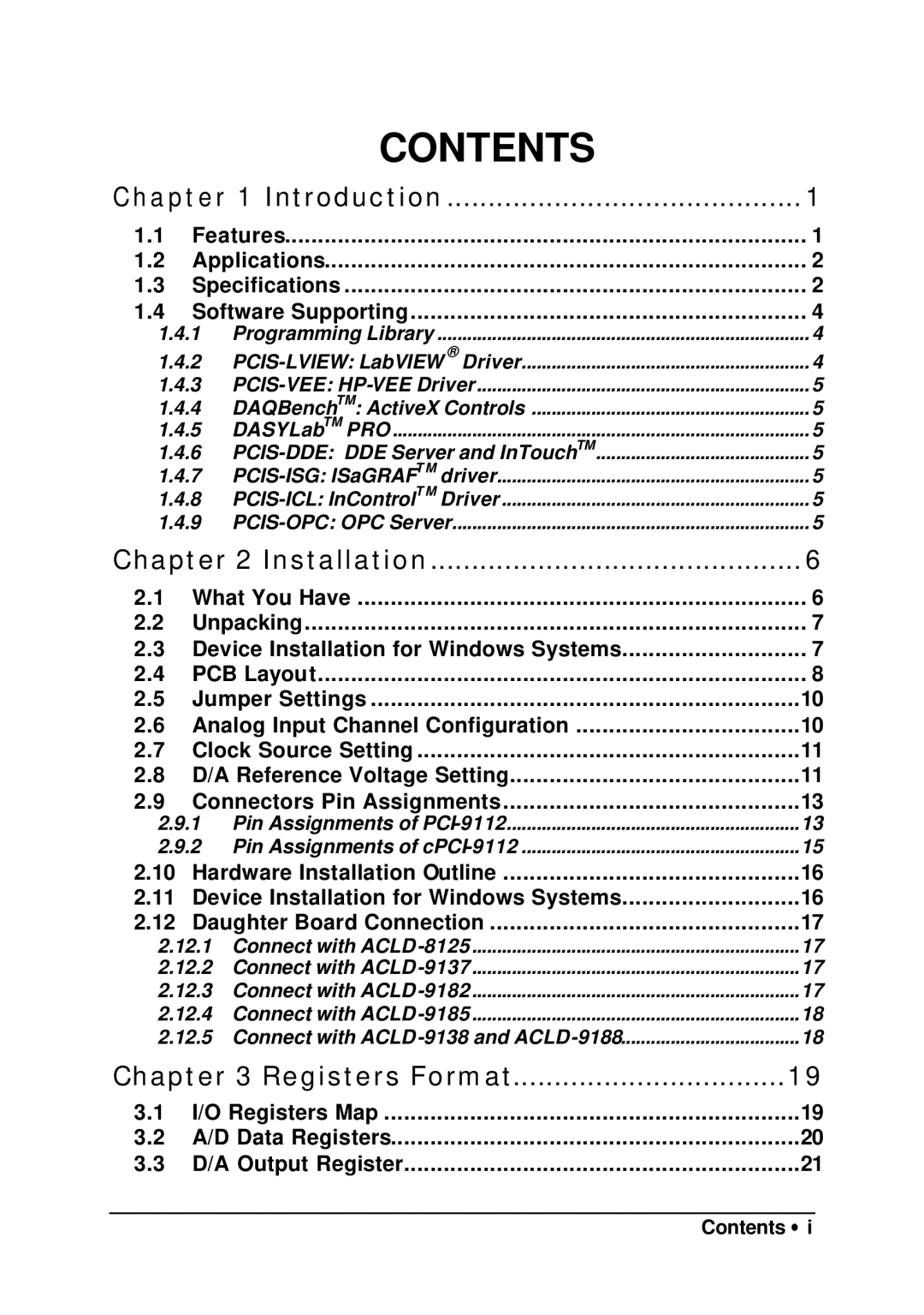 HP 9112 manual Contents 