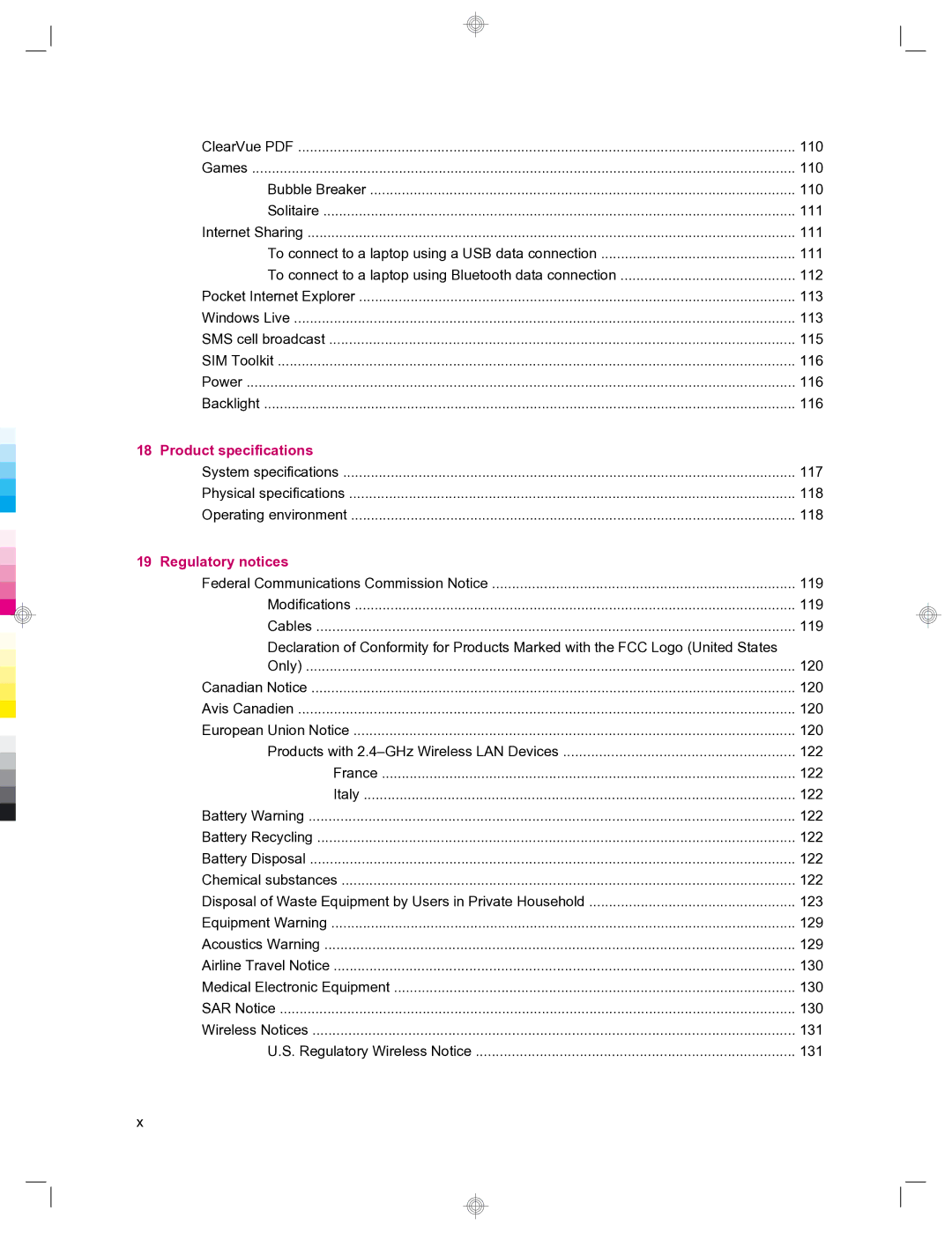 HP 912c Messenger manual Product specifications 