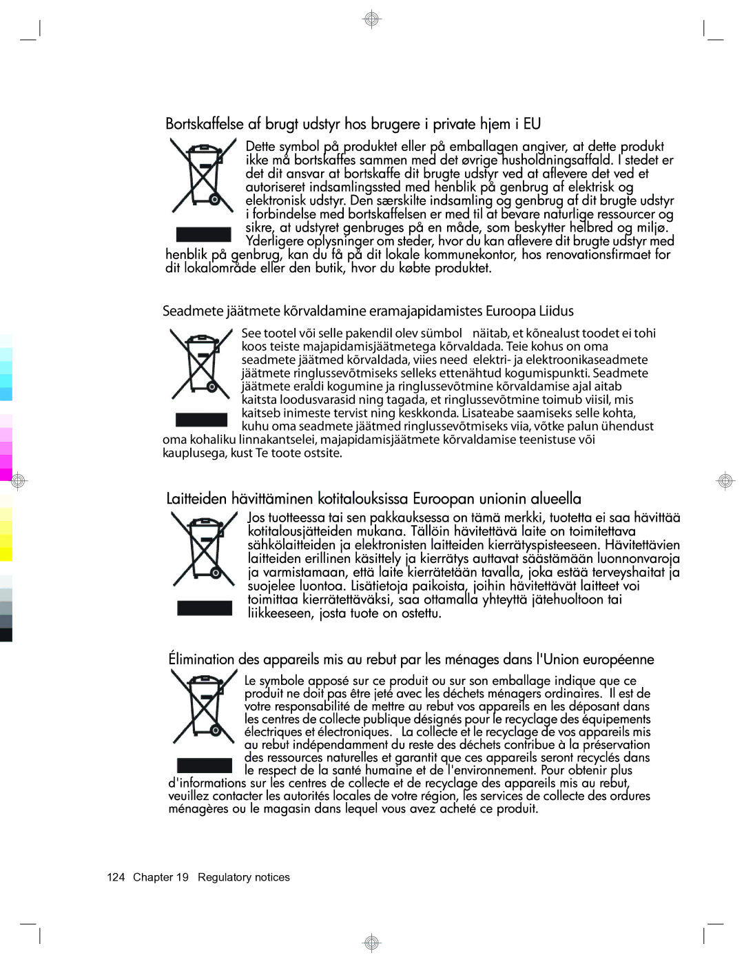 HP 912c Messenger manual Regulatory notices 