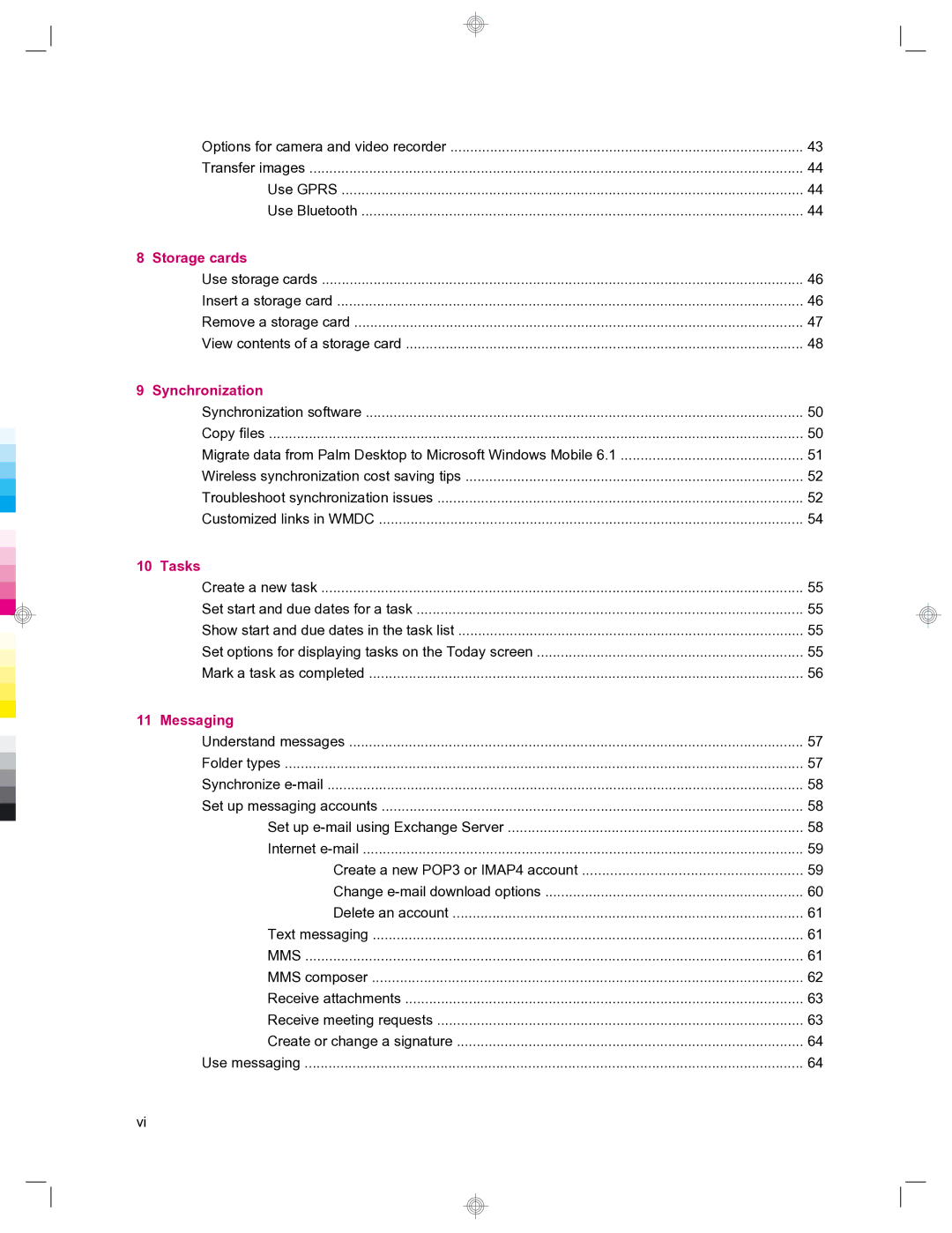 HP 912c Messenger manual Storage cards 