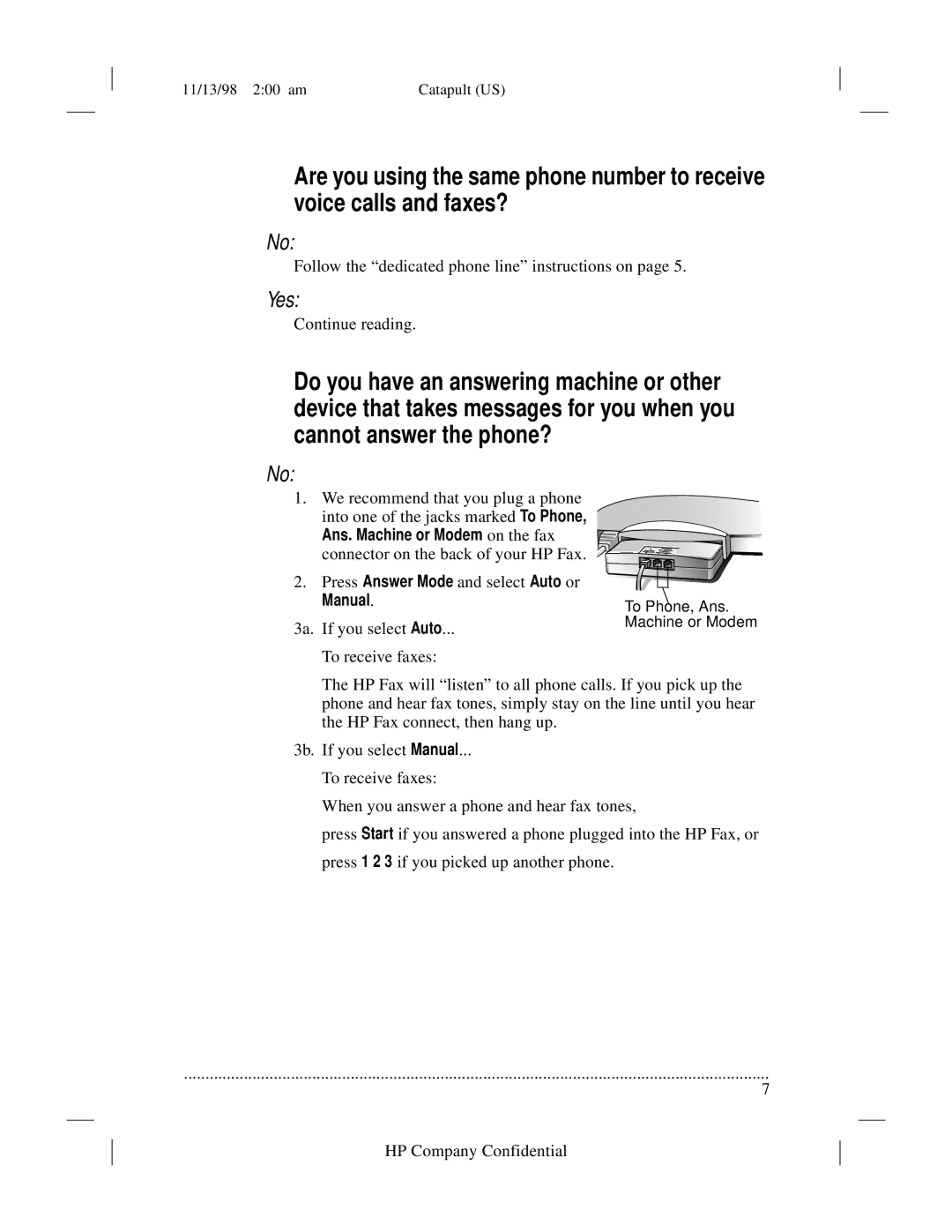 HP 920 Fax manual Manual 