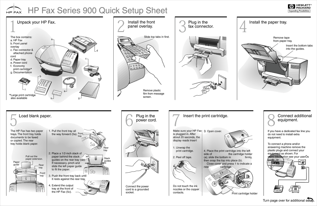 HP 920 Fax manual 