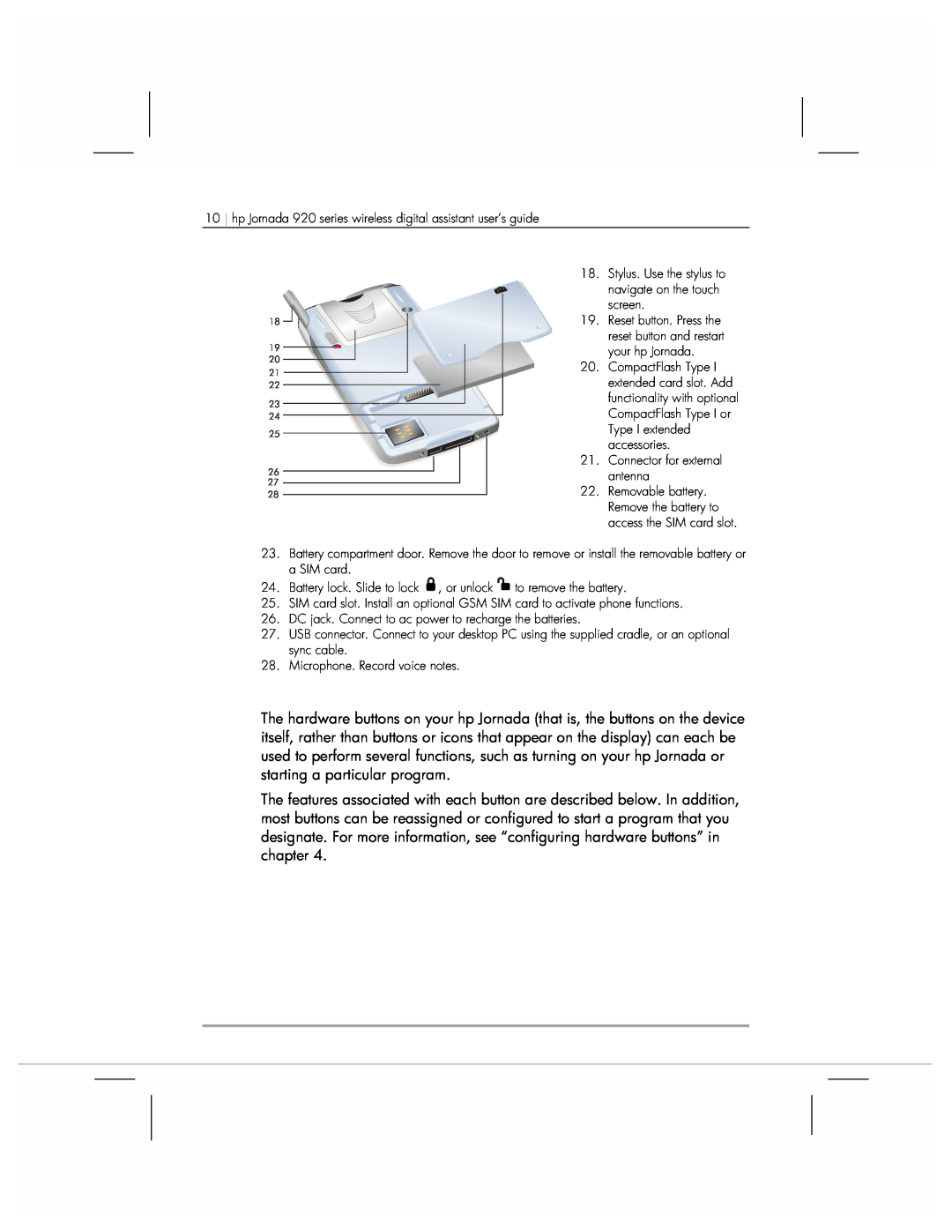 HP manual hp Jornada 920 series wireless digital assistant user’s guide 