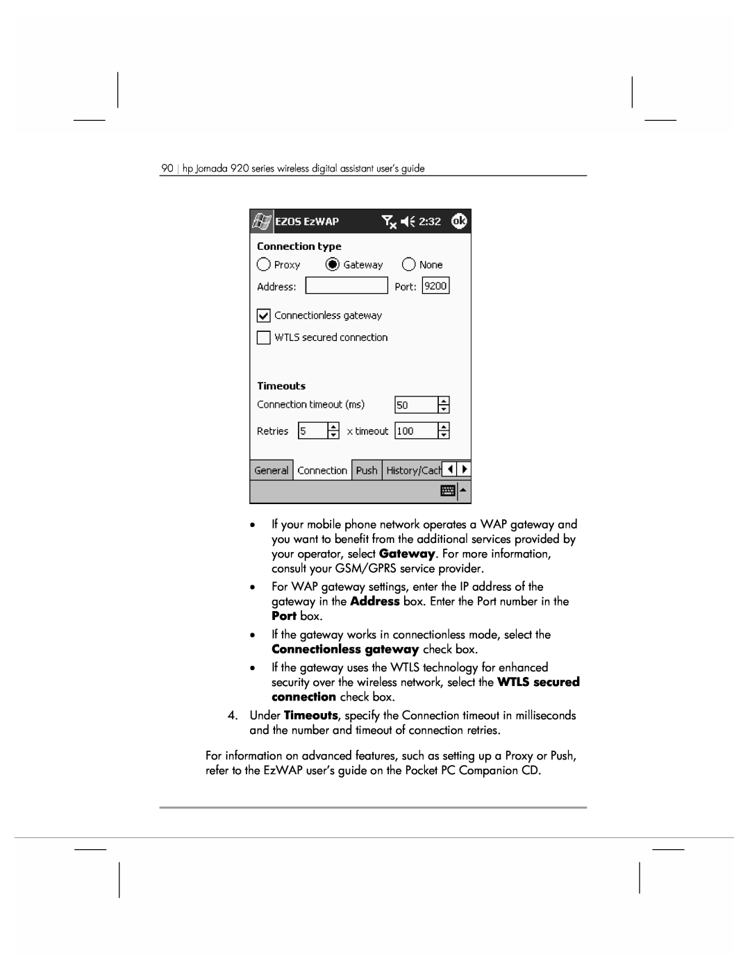 HP manual hp Jornada 920 series wireless digital assistant user’s guide 