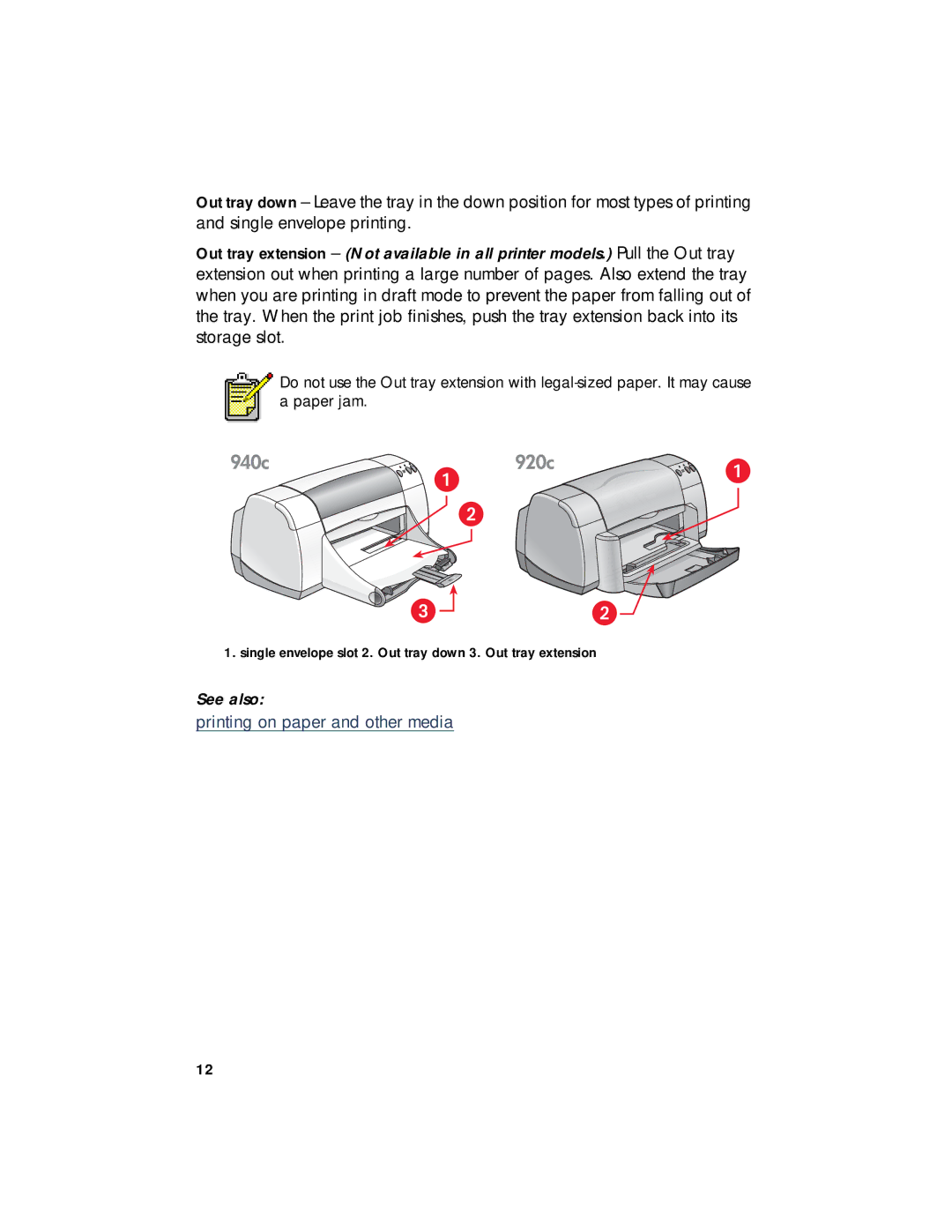 HP 940c, 920c, 948c manual Printing on paper and other media 