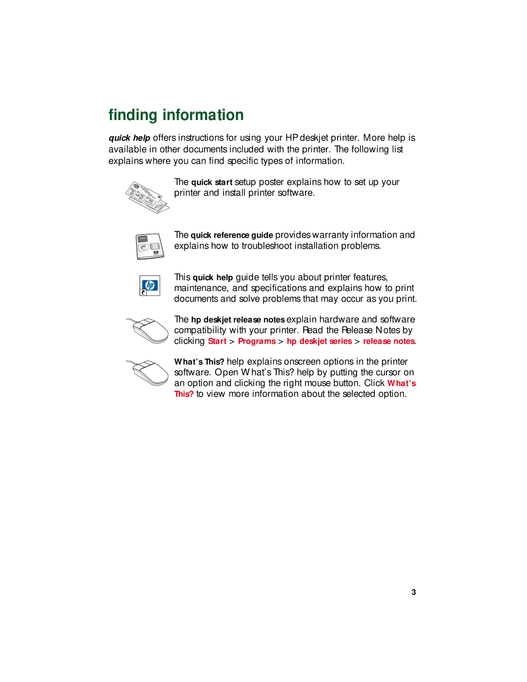 HP 940c, 920c, 948c manual Finding information 